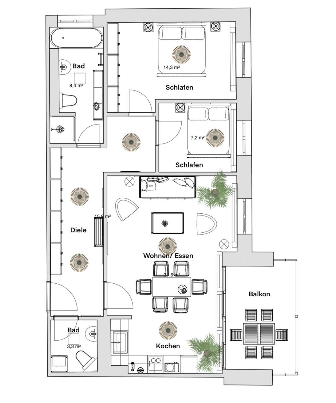 Pineapple Apartments Dresden Zwinger IX - 80 Qm - 1X Free Parking - מראה חיצוני תמונה